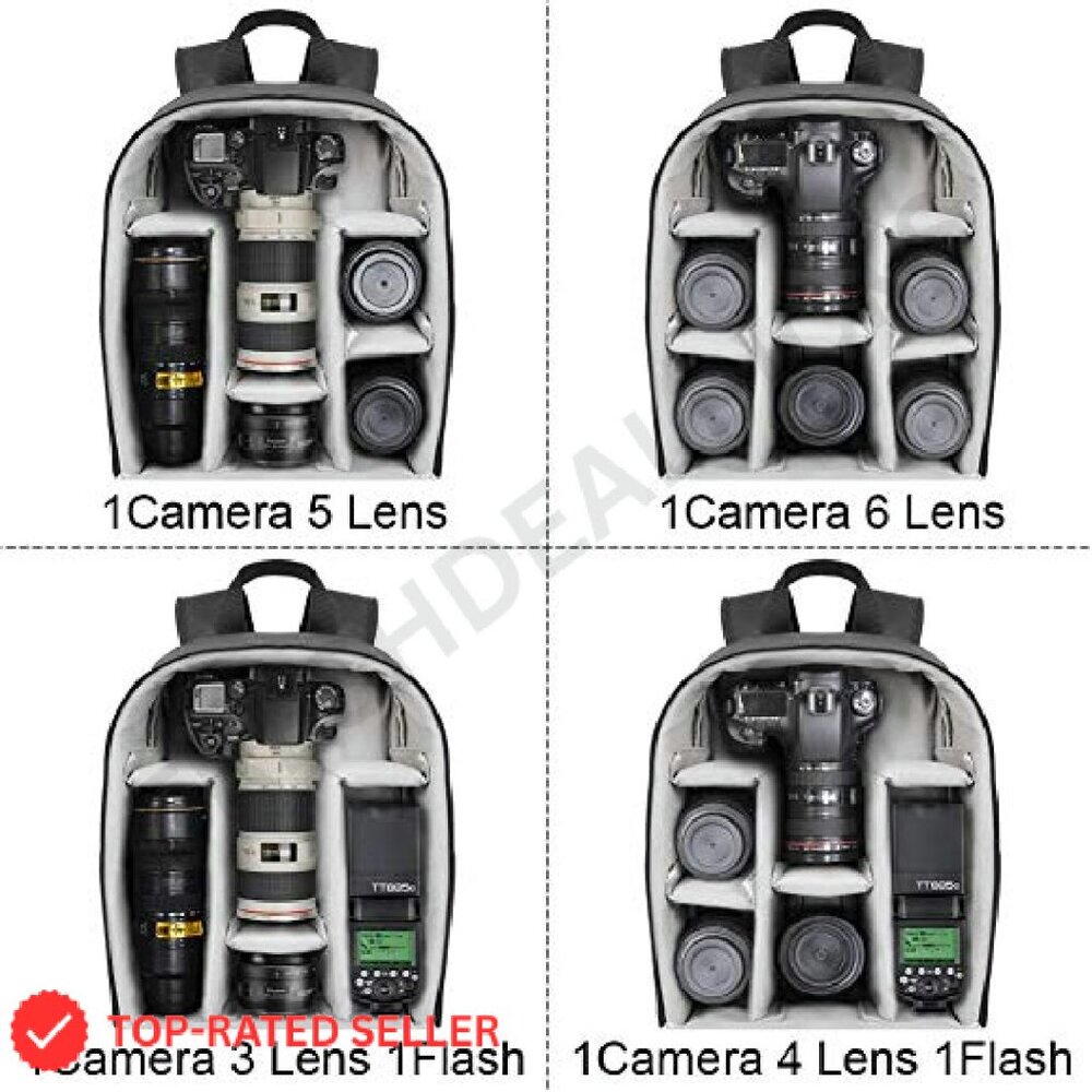 Professional Camera Backpack Waterproof Dslr Mirr… - image 6